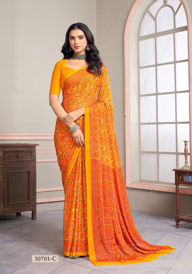 Star Chiffon Vol 147 By Ruchi Daily Wear Printed Saree Suppliers In Mumbai
